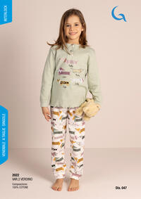 PIGIAMA BAMBINA M/L 2022 Tellini S.r.l. Wholesale Clothing
